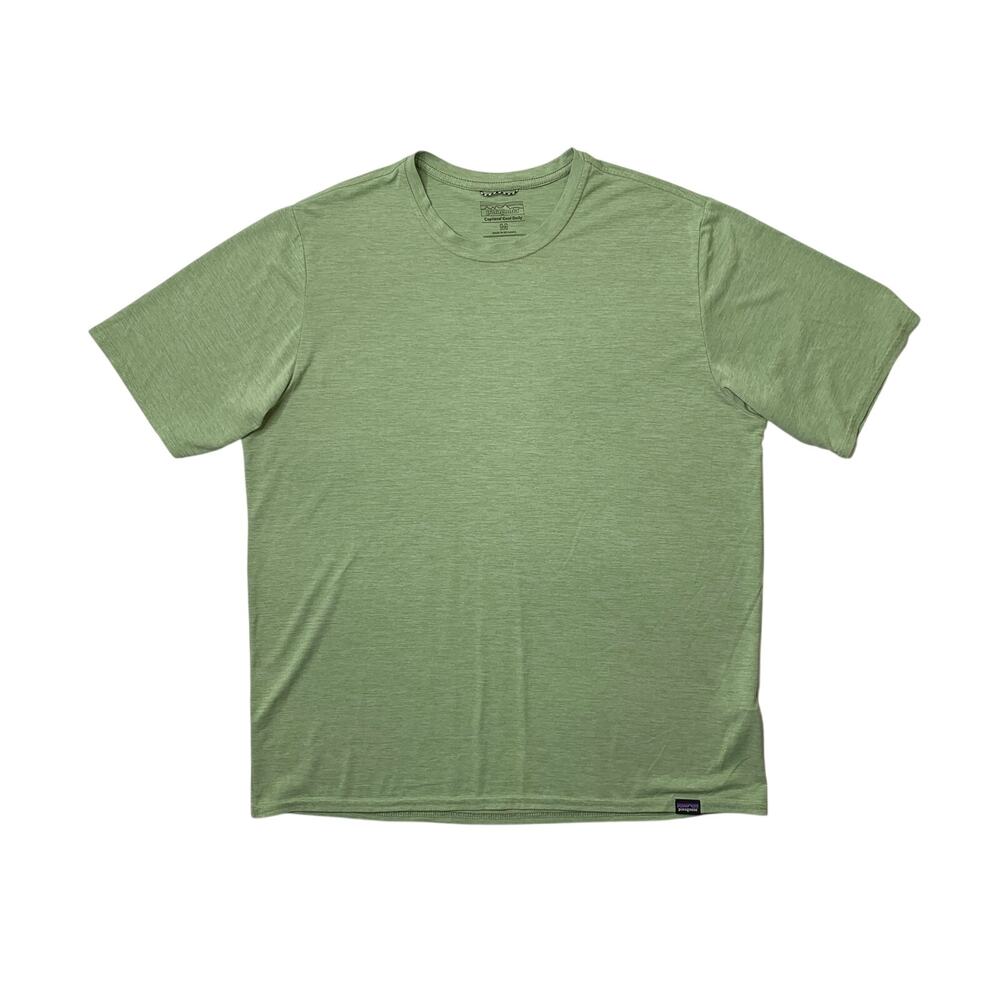 Patagonia T Shirt Mens M Medium Honeydew Capilene Cool Daily Short Sleeve Crew